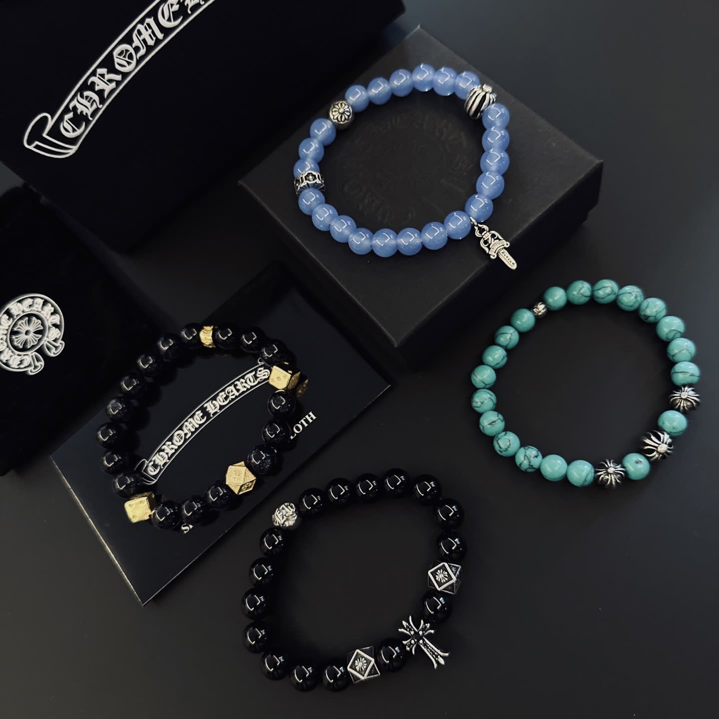 Chrome Hearts Beaded Bracelets Set